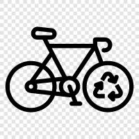 green bike, hybrid bike, electric bike, ebike icon svg