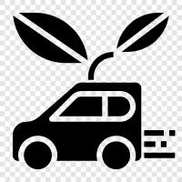 green car, alternative fuel, fuel economy, hybrid car icon svg