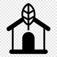 green house, energy efficient, sustainable, green icon svg