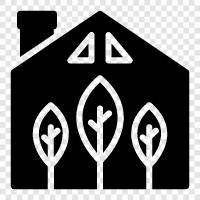 green house, sustainable, ecofriendly, renewable icon svg