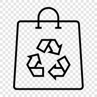 green recycling, ecofriendly, bag for recycling, recycle bag materials icon svg