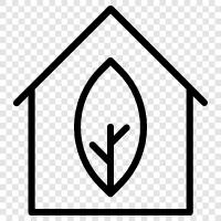 green roofs, solar green house, passive solar green house, sustainable green house icon svg