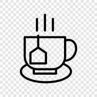 green tea, black tea, pu erh tea, chai tea icon svg