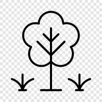 green, trees, nature, environment icon svg