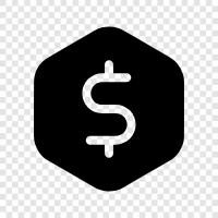 greenback currency, paper currency, coins, money icon svg