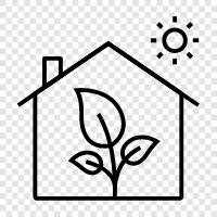 greenhouses, gardening, plants, indoor plants icon svg