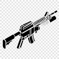 grenade launcher, antipersonnel rifle, antitank rifle, sniper icon svg