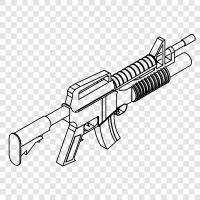 Granatwerfer, Gewehr, Waffe, Arm symbol