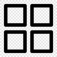 Grid Layout, Grid System, Grid Map, Grid Pattern symbol