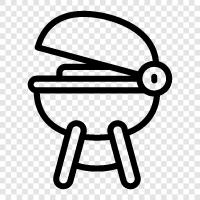 grilling, cooking, ribs, chicken icon svg