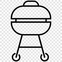 grills, BBQ, BBQ grill, charcoal grill icon svg