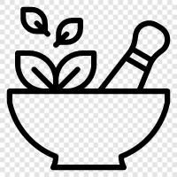 Öğütme, baharat, öğütme fındık, Mortar ve Pestle ikon svg