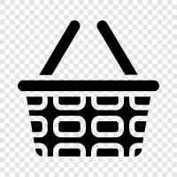 grocery basket, grocery list, list of groceries, groceries icon svg