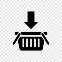 grocery items, produce, meat, bakery items icon svg