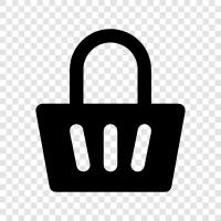 grocery shopping basket, food shopping basket, shopping list, grocery list icon svg