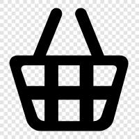 Lebensmittelgeschäft, OnlineShopping, Warenkorb symbol