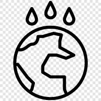 groundwater, oceans, rain, aquifers icon svg