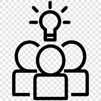 group work, group effort, collective effort, cooperative effort icon svg