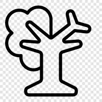 grow tree, sustainable tree, healthy tree, pollinator icon svg