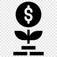 Grow your money, Invest your money, Make money, Money Growth icon svg