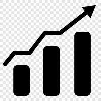 growth, chart, graph, increase icon svg