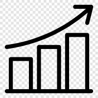 growth chart, business graph, chart of growth, business growth icon svg