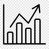 growth charts, linear regression, exponential growth, growth curve icon svg