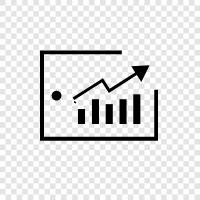 growth, decrease, analyze, report icon svg