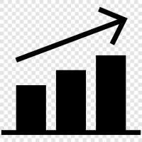 Wachstum, Steigerung, Steigerung der Produktion, Steigerung der Einnahmen symbol
