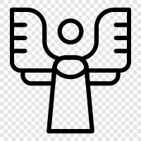 guardian angel, guardian spirit, guardian deity, celestial being icon svg