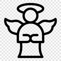 guardian, protector, servant of God, Angel icon svg