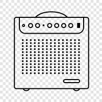 guitar amp, acoustic amplifier, electric amplifier, tube amplifier icon svg