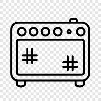 guitar, amplifier, speaker, cabinet icon svg