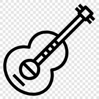 guitar player, guitar music, guitar chords, guitar lessons icon svg