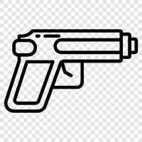 gun control, firearms, ammunition, assault rifle icon svg