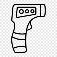 gun, temperature, digital, instant icon svg