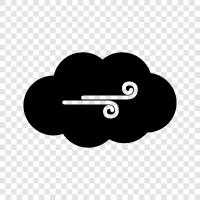 gusty, blustery, strong, severe icon svg