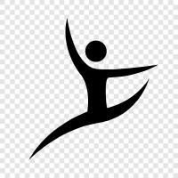 gymnastics, balance, flexibility, strength icon svg