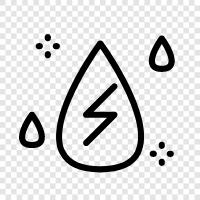 H2O, drink, refreshing, purified icon svg