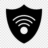 hacker, virus, schutz, online symbol