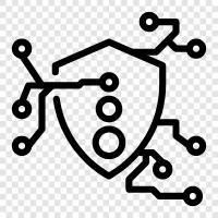 Hacking, Cyberkriminalität, Virus, Trojaner symbol