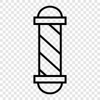 hair, beauty, products, Barber Pole icon svg