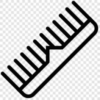 hair brush, hair comb icon svg