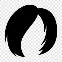 hair care, hair extensions, hair dresser, hair products icon svg