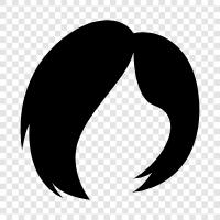 hair care, hair loss, hair treatments, hair extensions icon svg