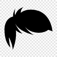 hair color, hair style, hair products, hair extensions icon svg