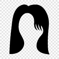 hair extensions, hair color, hair growth, hair straightener icon svg