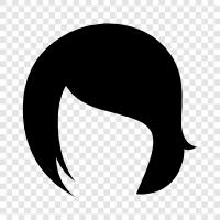 hair extensions, hair dye, hair loss, hair products icon svg