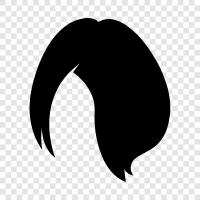 hair extensions, hair color, hair styles, hair products icon svg