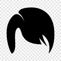 hair extensions, hair taming, hair removal, hair icon svg